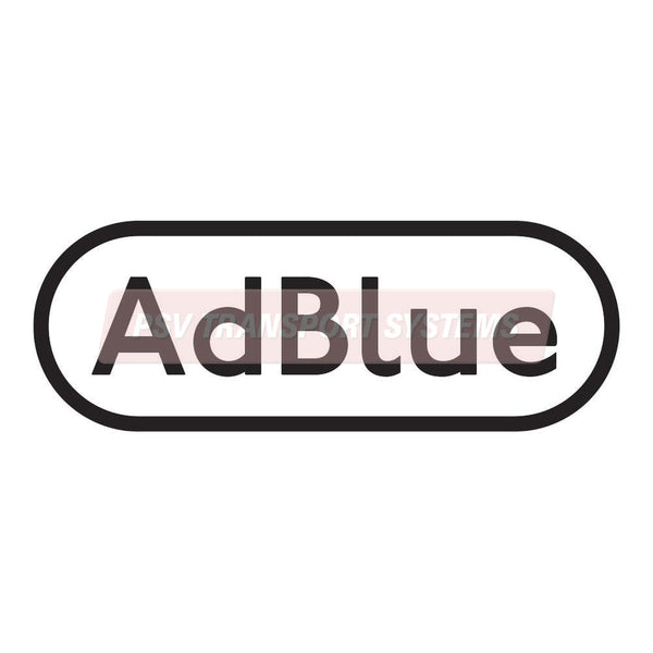 PDP20815-AdBlue Sticker, Black Text on White Background, 28mm Height ...