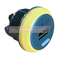 PDP23003-Single Output 12/24-5V USB Charger 2.1A, Diameter 36mm; Hole 30mm; Depth 55mm</p>