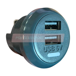 PDP23012-Double Output 12/24-5V USB Charger 3.0A, Diameter 36mm; Hole 30mm; Depth 55mm</p>