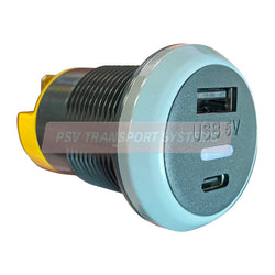 PDP23058-Double Output 12/24-5V USB A and USB C Charger, IP65 Rated