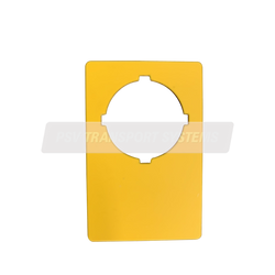 PDP01403-E Stop Blank Label, Yellow-PSV Parts Direct
