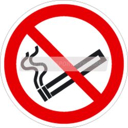 PDP01397-No Smoking Clear Vinyl 75mm-PSV Parts Direct