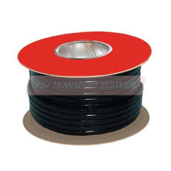 PDP01207-Twin Core Flat PVC Auto Cable, 2 x 32/0.20mm, 1.00mm2 15.5 Amp, Red/Black, Sheathed Black, 30M Roll-PSV Parts Direct