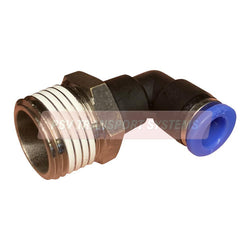 PDP01239-Pneumatic Fitting Connector, Swivel Elbow - Taper Thread, Internal Diameter: 8mm, Thread Size: 1/2"-PSV Parts Direct