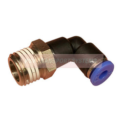 PDP01233-Pneumatic Fitting Connector, Swivel Elbow - Taper Thread, Internal Diameter: 4mm, Thread Size: 1/4"-PSV Parts Direct