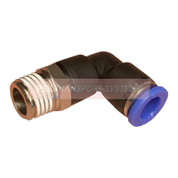 PDP01238-Pneumatic Fitting Connector, Swivel Elbow - Taper Thread, Internal Diameter: 8mm, Thread Size: 1/4"-PSV Parts Direct