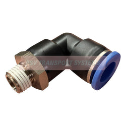 PDP01240-Pneumatic Fitting Connector, Swivel Elbow - Taper Thread, Internal Diameter: 12mm, Thread Size: 1/4"-PSV Parts Direct