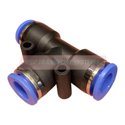 PDP01261-Pneumatic Fitting Connector, Equal Tee, Internal Diameter: 10mm-PSV Parts Direct